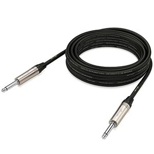Behringer Instrument Cable Guitar Cable 1/4 Inch TS Male to 1/4 Inch TS Male 6 m / 19.7 ft Gold Performance GIC-600