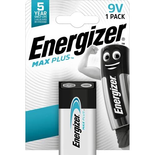 Energizer Max Plus chroom 9 V / E-blok / 6LR61 / 1-serie 1 Stuk chroom