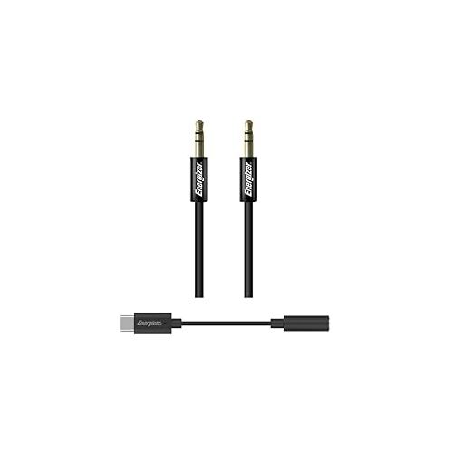 Energizer Audio-pack – audio-adapter 11 cm USB-C naar jack – audiokabel jack/jack 3,5 mm