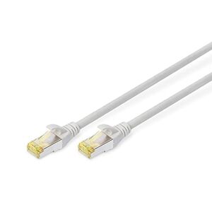 DK-1644-A-025 DIGITUS LAN kabel Cat 6A 2.5m RJ45 netwerkkabel S/FTP afgeschermd Compatibel met Cat-6 & Cat-7 Grijs