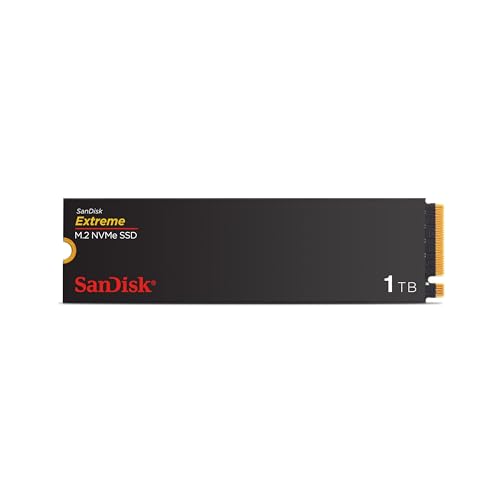 SanDisk Extreme M.2 NVMe SSD 1 TB (Interne SSD, PCIe Gen 4.0, Tot 5.150 MB/s, nCache-Technologie, 5 Jaar Garantie)