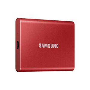 Samsung T7 Portable SSD 500 GB USB 3.2 Gen.2 External SSD Metallic Red (MU-PC500R/WW)
