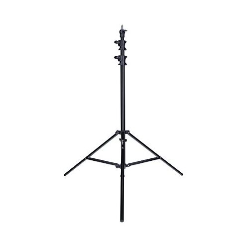 Rollei Professioneel lampstatief 285 cm Robuust aluminium lampstatief voor studio-flitser, in hoogte verstelbaar tussen 125-285 cm, incl. schokdemping zwart