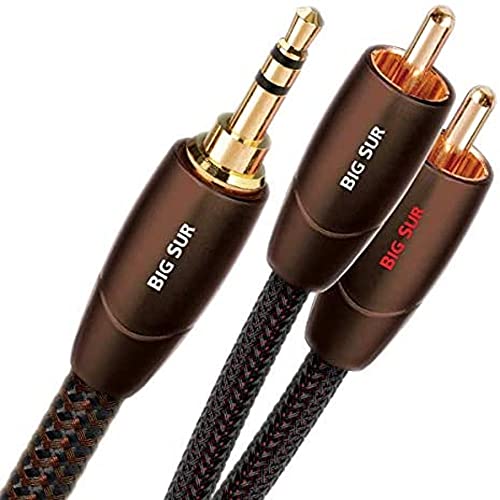 AudioQuest Big Sur 3,5 mm 2 x RCA-kabel voor Audio, zwart