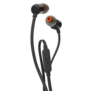 JBL T210 In-Ear hoofdtelefoon, oortelefoon met 1-knops afstandsbediening en geïntegreerde microfoon, compatibel met Apple en Android-apparaten, zwart