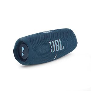 JBL Charge 5; Draagbare en draadloze  bluetooth speaker met diepe bas, IP67-waterbestendig en stofdicht, 20 uur afspeeltijd, ingebouwde powerbank, in het blauw
