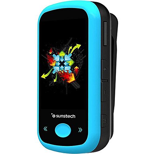 Sunstech IBIZABT8GB MP4-speler zwart, blauw 8GB MP3-/MP4-speler (MP4-speler, 8GB, LCD, 3,5mm, FM-radio, zwart, blauw)