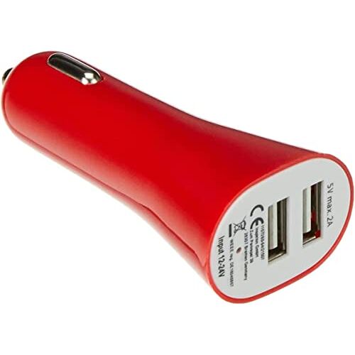 PARENCE USB-autolader, 2-poorts autolader, Quick Charge 3.0 USB-autolader Compatibel met iPhone, iPad Samsung Galaxy S10/S9/S8, Huawei