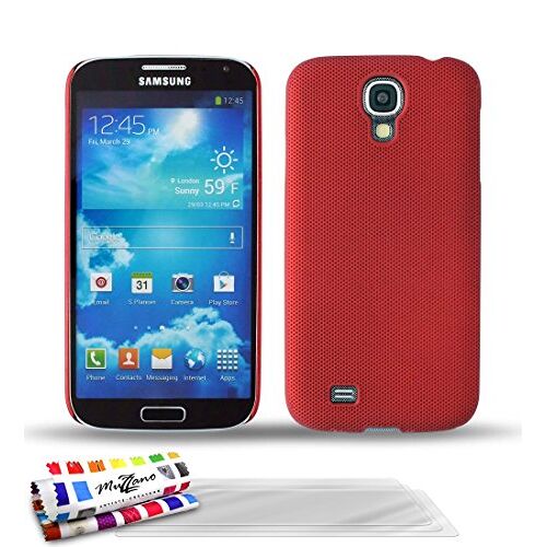 MUZZANO beschermhoes voor Samsung Galaxy S4, ‘Le Pika’ Premium, Rood + 3 schermbeveiligingen