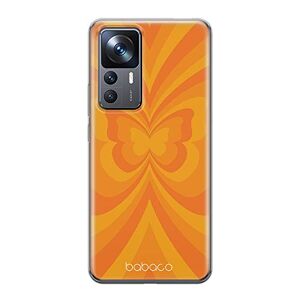 Babaco ERT GROUP mobiel telefoonhoesje voor Xiaomi 12T/12T pro/K50 Ultra origineel en officieel erkend  patroon Butterflies 001 aangepast aan de vorm van de mobiele telefoon, hoesje is gemaakt van TPU