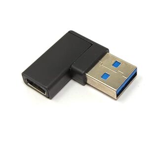 81639601 System-S USB 3.1 adapter type C bus naar 3.0 type A stekker hoek kabel in zwart