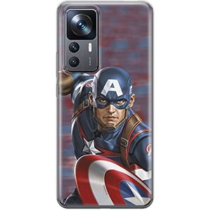 ERT GROUP mobiel telefoonhoesje voor Xiaomi 12T/12T pro/K50 Ultra origineel en officieel erkend Marvel patroon Captain America 022, hoesje is gemaakt van TPU