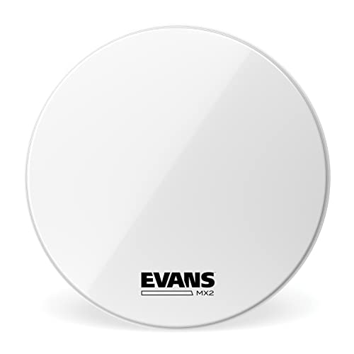 EVANS MX2 slagvacht voor basdrum wit 24 Inch wit