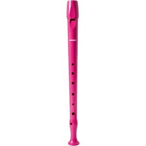 Hohner 9508 fluit roze hoes groen transparant