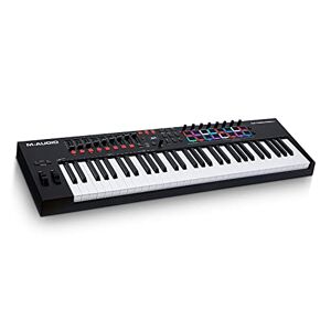 M-Audio Oxygen Pro 61- USB MIDI keyboardcontroller met 61 toetsen met beatpads, toewijsbare MIDI knobs,buttons&faders en softwaresuite inbegrepen