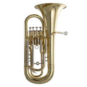 Roy Benson Bb-Euphonium EP-303 (Professioneel blaasinstrument, met goudmessing leadpipe, nikkelzilveren buitenliggende schuiven, roestvrijstalen ventielen, met comfortabel gevormde koffer)