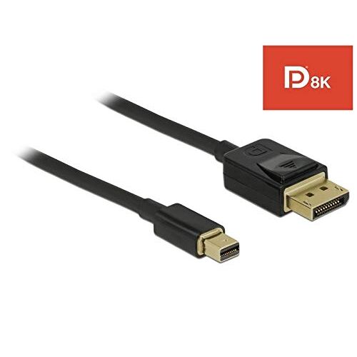 84927 Delock kabel MiniDisplayPort (St) Displayport (ST) 8K 60Hz gecertificeerd