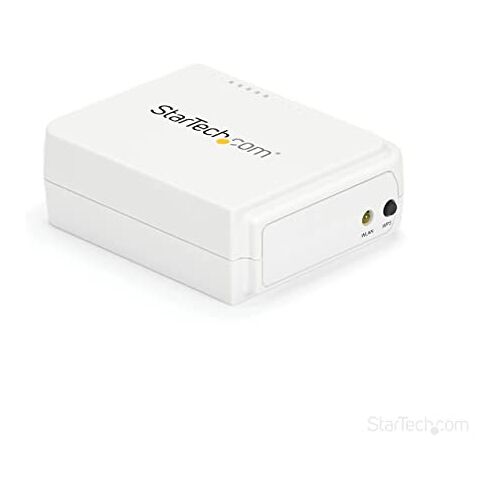 StarTech.com 1-poorts USB Wireless N netwerkprintserver met 10/100 Mbps Ethernet-poort 802.11 b/g/n