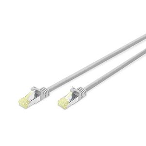 DK-1644-A-025CL DIGITUS LAN kabel Cat 6A 2.5m 100% component level getest RJ45 netwerkkabel S/FTP afgeschermd grijs