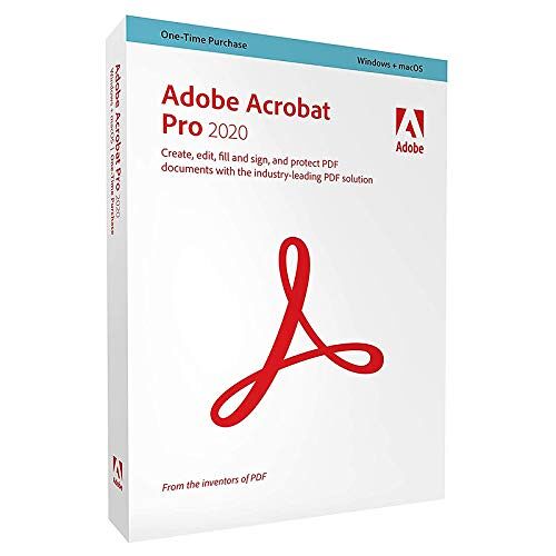 Adobe Acrobat Pro 2020-1 utilisateur Version boîte