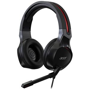 Acer Nitro Gaming Headset (aanpasbare hoofdband, omnidirectionele microfoon, 100 dB gevoeligheid) zwart-rood