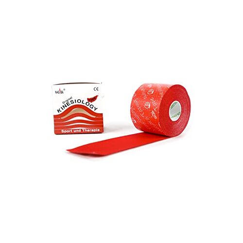 Nasara Kinesiologie Tape Original (5 cm x 5 m), rood