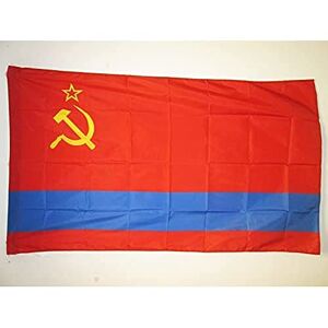 AZ FLAG Vlag Kazachse Socialistische Sovjetrepubliek 1936-1991 90x60cm Vlag van de Kazachse SSR in USSR 60 x 90 cm Hoes voor vlaggenmast AZ VLAG