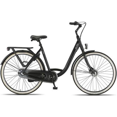 Altec Walesa Damesfiets 28inch 55cm Mat Zwart 3v Altec Walesa Damesfiets 28inch 55cm Mat Zwart 3v