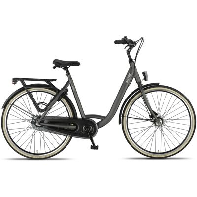 Altec Walesa Damesfiets 28inch 55cm Mat Zwart 3v Altec Walesa Damesfiets 28inch 55cm Mat Zwart 3v