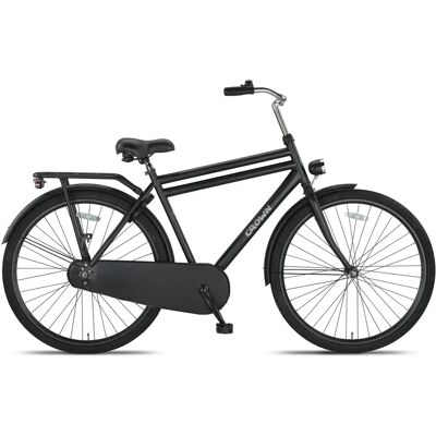 Crown Oslo Opafiets heren 28 inch Mat Zwart 59cm Crown Oslo Opafiets heren 28 inch Mat Zwart 59cm