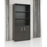 ABC Kantoormeubelen Half open houten archiefkast Chief 200x90x42 Donker Eiken