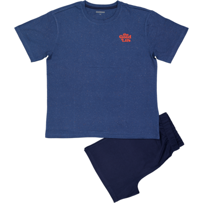 Zeeman Shortama - Blauw XXL Zeeman Shortama - Blauw XXL