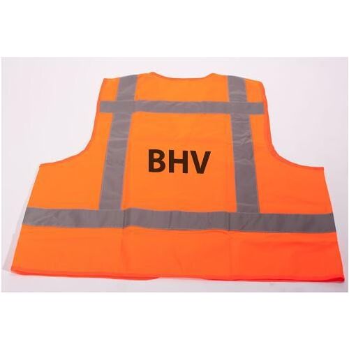 ATV Safety Producten ATV Veiligheidsvest XXL met opdruk "BHV"- Oranje (4 strepen)