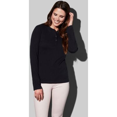 Stedman T-shirt Henley Sharon LS for her STE9580 Stedman T-shirt Henley Sharon LS for her STE9580