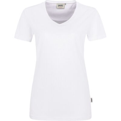 Hakro 0181 Women's V-neck shirt MIKRALINAR® - Wit Hakro 0181 Women's V-neck shirt MIKRALINAR® - Wit