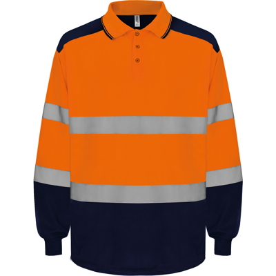 Yoko YHVJ330 Tweekleurige Hi-Vis polo met lange mouwen Yoko YHVJ330 Tweekleurige Hi-Vis polo met lange mouwen