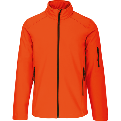 KARIBAN Gele Softshell Jas voor Fitness - 4XL KARIBAN Gele Softshell Jas voor Fitness - 4XL