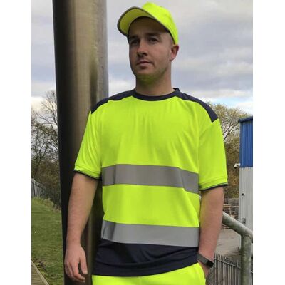 YOKO YK400 Hi-Vis Two-Tone T-Shirt YOKO YK400 Hi-Vis Two-Tone T-Shirt