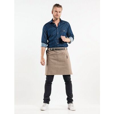 Chaud Devant 852 Apron Forene Mud Denim Chaud Devant 852 Apron Forene Mud Denim