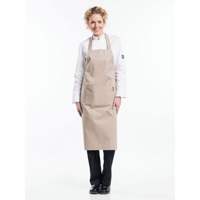 Chaud Devant Basix 541 Bib Apron Sand Chaud Devant Basix 541 Bib Apron Sand