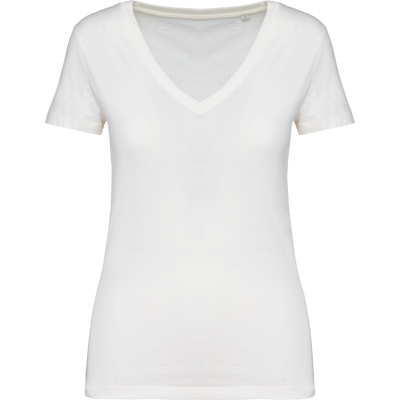 Native Spirit NS334 Ecologisch dames T-shirt met V-hals Native Spirit NS334 Ecologisch dames T-shirt met V-hals