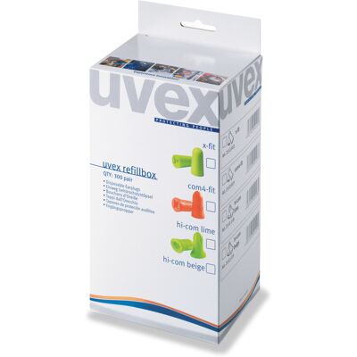 uvex x-fit 2112-022 oordop navulling à 300 paar uvex x-fit 2112-022 oordop navulling à 300 paar