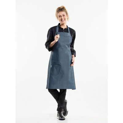 Chaud Devant 575 Bib Apron Bujutsu Petrol Chaud Devant 575 Bib Apron Bujutsu Petrol