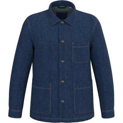 Native Spirit NS614 Ecologische uniseks jeansjas met afhangende schouders Native Spirit NS614 Ecologische uniseks jeansjas met afhangende schouders