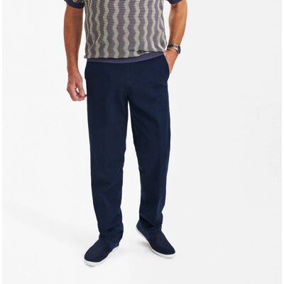 Sunwill 310-5864 IN-CA Cotton Trousers in Denim look with elastic waistband Sunwill 310-5864 IN-CA Cotton Trousers in Denim look with elastic waistband