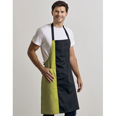 Premier Workwear PW162 Colours Collection Contrast Bib Apron Premier Workwear PW162 Colours Collection Contrast Bib Apron