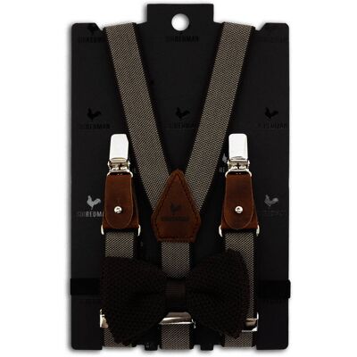 Sir Redman SR26019 ( SRCOMBIKIDS2619B ) kids bretels combi pack Brave Brownie Sir Redman SR26019 ( SRCOMBIKIDS2619B ) kids bretels combi pack Brave Brownie