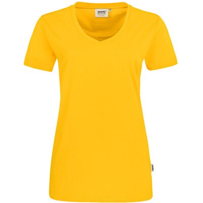 Hakro 0181 Women's V-neck shirt MIKRALINAR® - Geel Hakro 0181 Women's V-neck shirt MIKRALINAR® - Geel