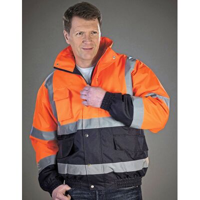 YOKO YK218 Hi-Vis Two-Tone Bomber Jacket YOKO YK218 Hi-Vis Two-Tone Bomber Jacket