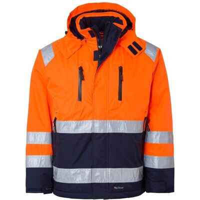 Top Swede: 122 Jacket, Maat XS Oranje/Navy Top Swede: 122 Jacket, Maat XS Oranje/Navy